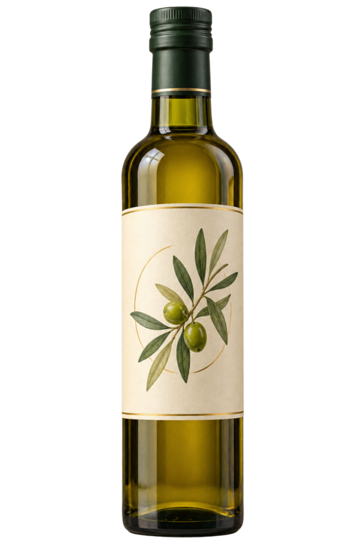 Bottle of extra-virgin olive oil