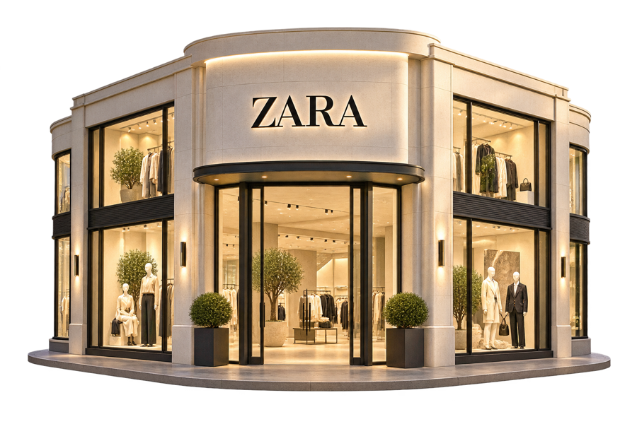 Zara fashion storefront